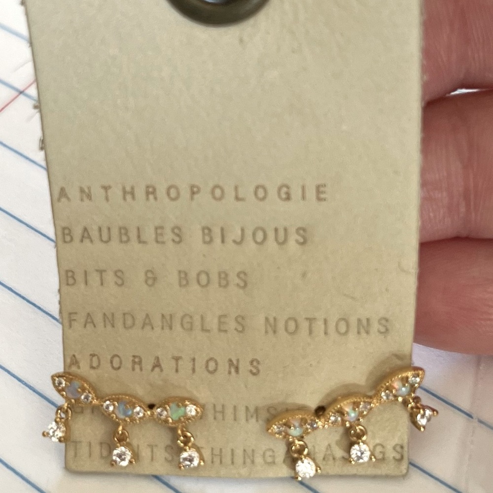 NWT Anthropologie Antonia Crawler Earrings
